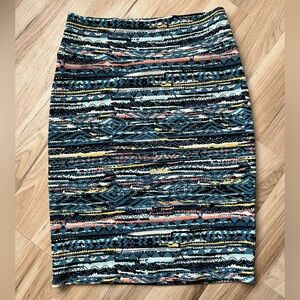 LulaRoe Patterned Multicolor Women's Skirt Size L